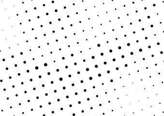 Abstract halftone dotted background. Monochrome grunge pattern with dot and circles.  Vector modern pop art texture for posters, sites, business cards, cover, postcards, labels, stickers layout.