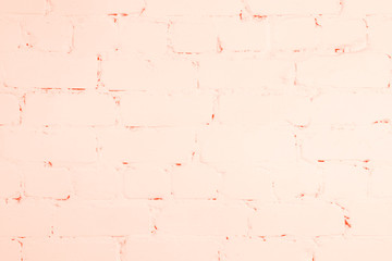Peach brick wall, background, wallpaper, mockup