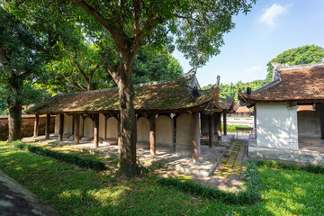 Fototapeta na wymiar Old buildings in Temper of Literature ( Van Mieu ) - Vietnam first national university, was built in 1070