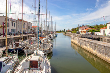 Marans, le port fluvial, centre-ville, Charente maritime, Poitou Charentes