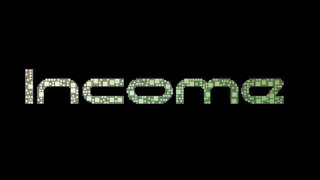 Government Income Pixelated Text Warping Looping Pixels With Glitch Effect