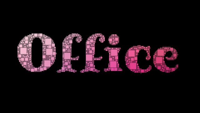 Foreign Office Pixelated Text Morphing Looping Pixels With Glitch Effect