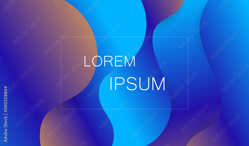 Poster fluid abstract background. futuristic liquid gradient shapes design. vector eps10.
