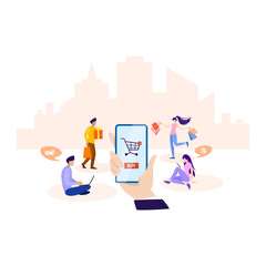 Online shopping on website. Buy clothes online.