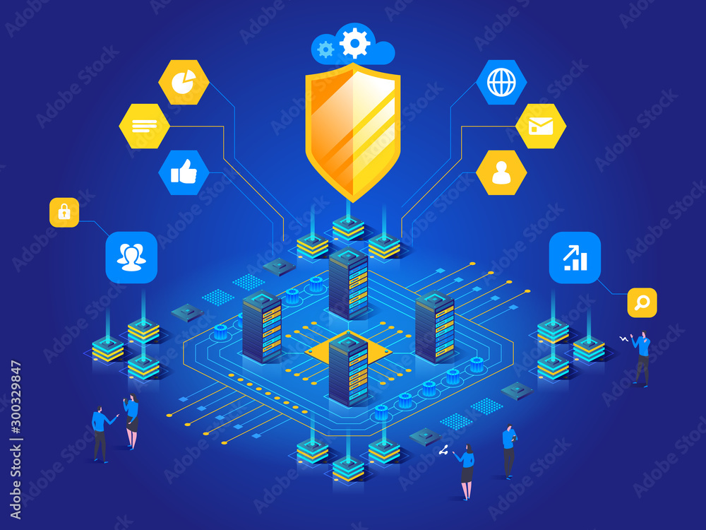 Poster cybersecurity malware security program data secure