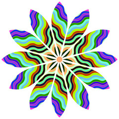 Colourful floral vector design