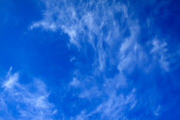 blue sky and white clouds