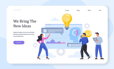 Business people work in team. Finding new idea concept.