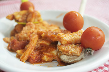 tripe roman style with tomato sauce