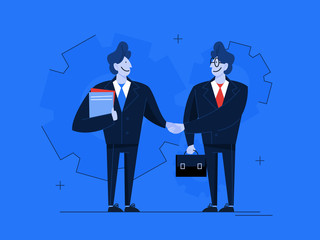 Contract concept. Official agreement, idea of partnership