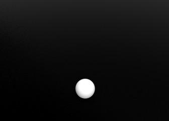 Pool Snooker Billiards White Ball Table Set Up 3D Render