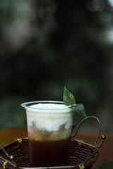 a coffee drink and tea mixed with milk that adds more delicious taste