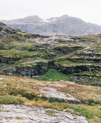 Fototapeta premium Hiking in the Fjords