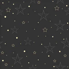 Fototapeta premium Seamless Pattern with Stars