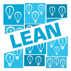 Lean Blue Bulbs Grid Badge Style 