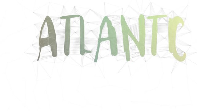 Atlantic City Text Transforming Tessellated Looping Triangles Text Morph