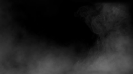 nature fog on black background