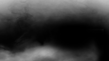 nature fog on black background