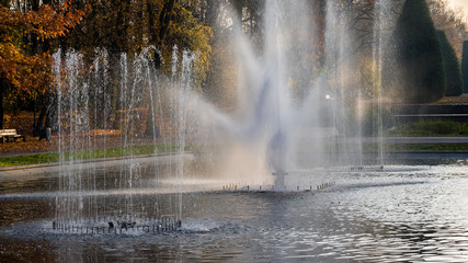 Białostocki Park Planty jesienią, Białystok,  Podlasie, Polska © podlaski49