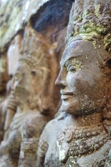 Fototapeta na wymiar Angkor Wat Felsenkunst