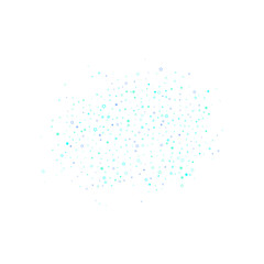 Blue, cyan, turquoise glitter stars confetti