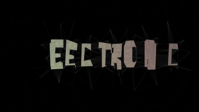 Electronic Database Text Changing Tessellating Looping Grid Text Morph