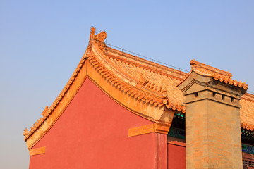 Fototapeta na wymiar Chinese ancient architecture scenery