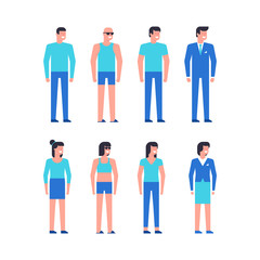 Group of happy people. Business men and business women. isolated on white background