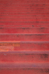 czerwone schody