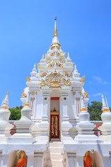 Buddha relic pagoda stupa at Wat Phra Borommathat Chaiya Worawihan, Surat Thani