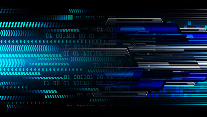 Blue cyber circuit future technology concept background