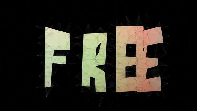 Free Trade Text Merging Tessellation Looping Meshes Text Morph