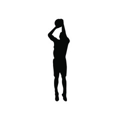 Basketball Player Silhouette Icon Inspirations