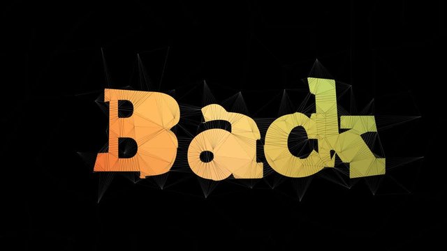 Back End Text Changing Tessellating Looping Grid Text Morph