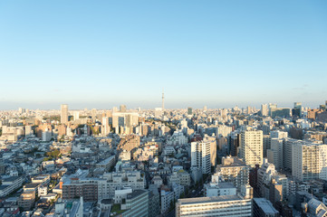 Obraz premium Widok na Tokio z Korakuen, Bunkyo-ku, Tokio