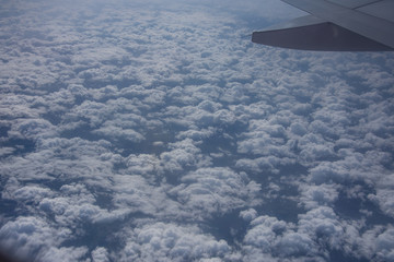 Fototapeta premium Aerial view of clouds from the sky