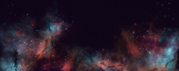 Obraz na płótnie Canvas deep space star field