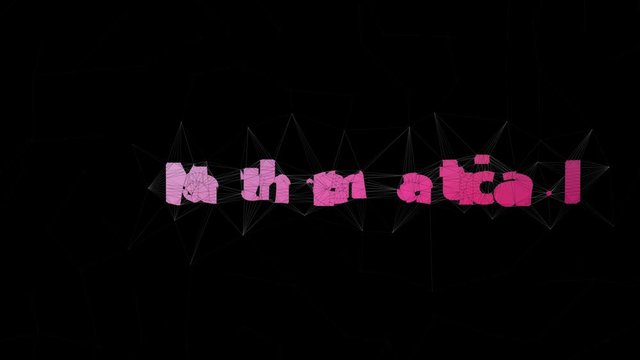 Mathematical Notation Text Morphing Tessellation Looping Triangles Text Morph