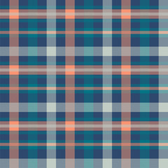 Tartan multicolor seamless vector pattern