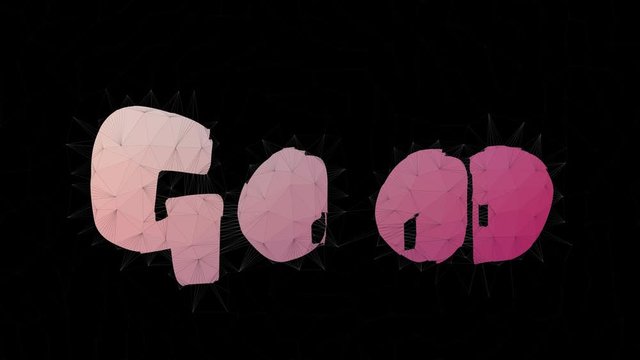 Good Enough Text Morphing Tessellating Looping Triangles Text Morph