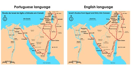 Exodus of Israel from Egypt and entry into Canaan - obrazy, fototapety, plakaty