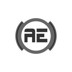 Fototapeta premium Initial Letter Logo AE Template Vector Design