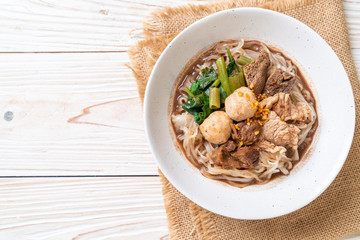 Rice noodle soup with Stewed pork
