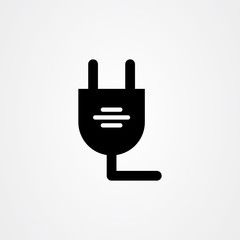 Electric plug icon vector design.