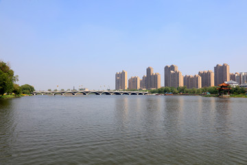 Naklejka premium Riverside Building in china