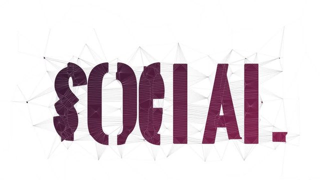Social Services Text Morphing Tessellated Looping Meshes Text Morph