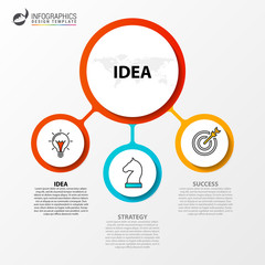 Infographic design template. Creative concept with 3 steps