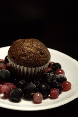 muffins with chocolate
