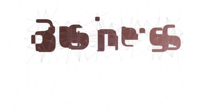 Business Plan Text Changing Tessellated Looping Grid Text Morph