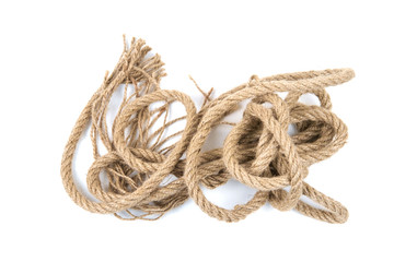The tangled hemp rope